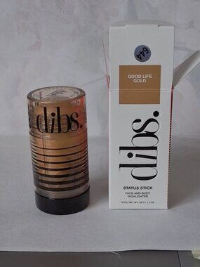DIBS Status Stick Face and Body Highlighter Good Life Gold 38g NIB